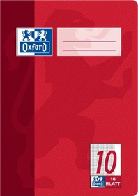 Oxford Schulheft, A5, Lineatur 10, rot, 16 Blatt