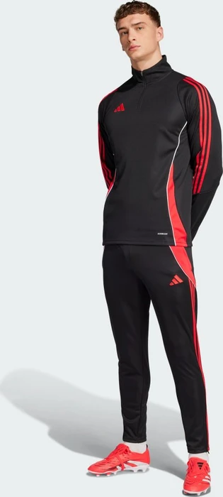 adidas Tiro 24 Funktionsshirt langarm black/pure ruby (Herren)