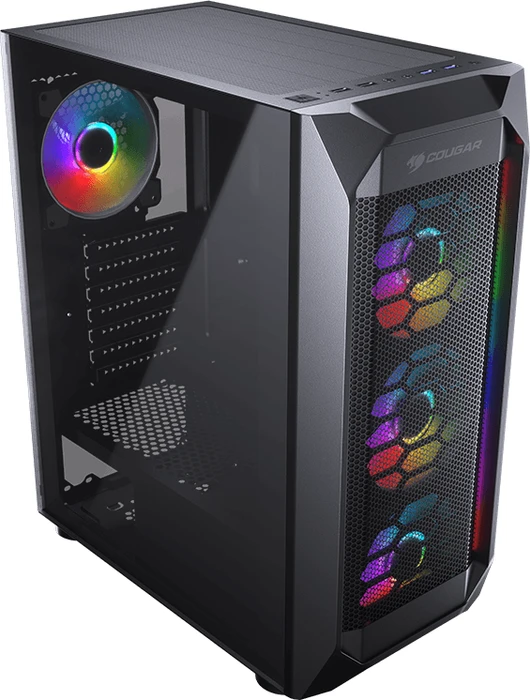 Cougar MX410 Mesh-G RGB, Glasfenster