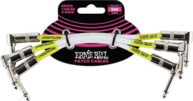 Ernie Ball 6" Angle/Angle Patch Cable 3-Pack White
