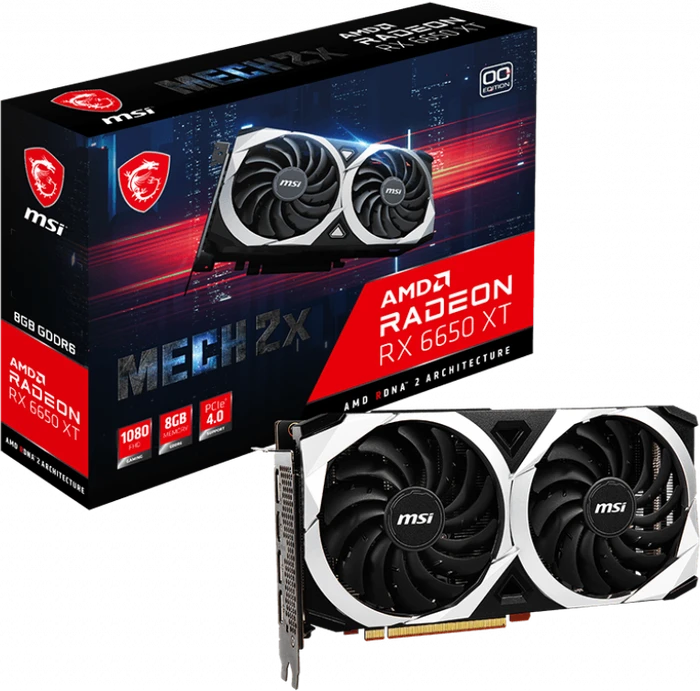 MSI Radeon RX 6650 XT Mech 2X 8G, 8GB GDDR6, HDMI, 3x DP