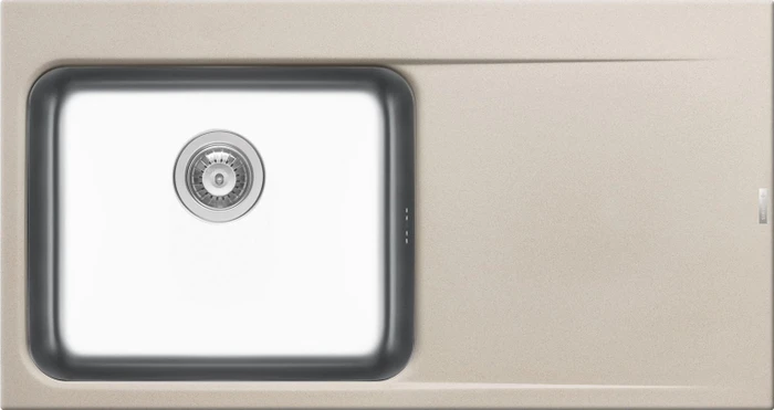 Pyramis Pyrros (100X52) 1B 1D LH Einbau Becken links beige