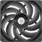 Thermaltake ToughFan 12 Pro High Static Pressure PC Cooling Fan schwarz, 120mm Vorschaubild