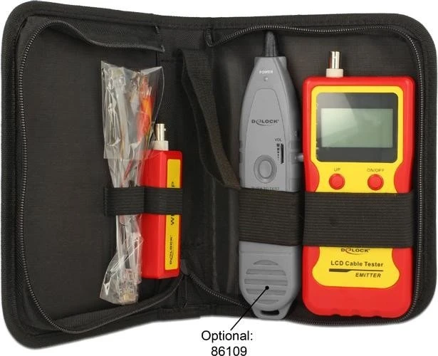 DeLOCK LCD Kabeltester RJ-12/RJ-45/BNC/USB