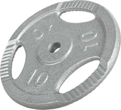 Gorilla Sports Gusseisen Gripper Hantelscheibe 10kg
