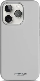Vonmählen Eco Silicone Case für Apple iPhone 15 Pro Light Gray