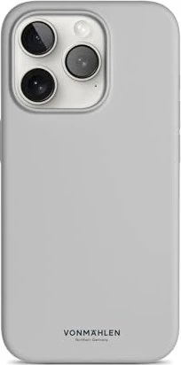 Vonmählen Eco Silicone Case für Apple iPhone 15 Pro Light Gray