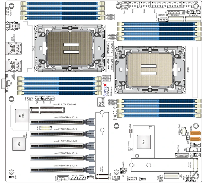 Supermicro X13DAI-T, retail (Intel 4677)