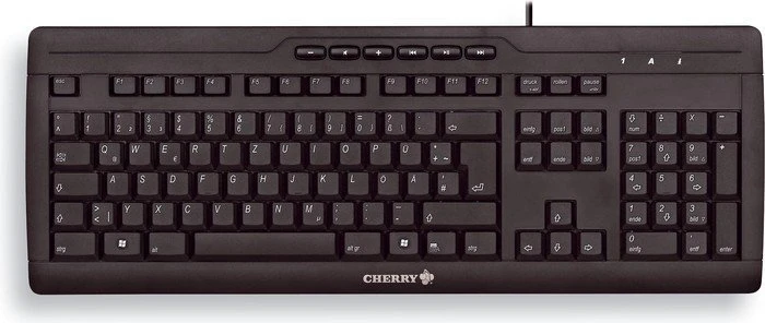 Cherry eVolution Stream XT schwarz, PS/2 & USB, DE
