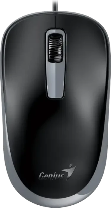 Genius DX-125S Wired Silent Optical Mouse schwarz/grau, USB