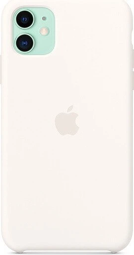 Apple Silikon Case für iPhone 11 weiß