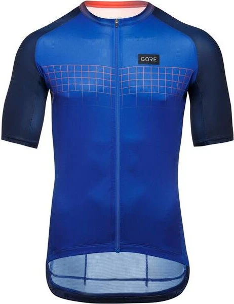 Gore Wear Grid Fade 2.0 Trikot kurzarm ultramarine blue/fireball (Herren)