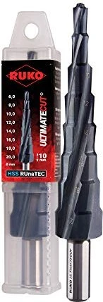 Ruko UltimateCut HSS RUnaTEC Stufenbohrer, 6-20x80x120mm, 1 Stück