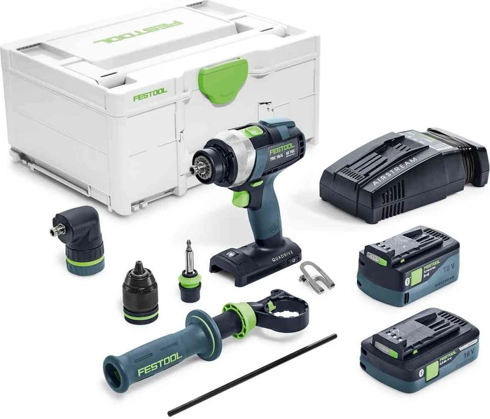 Festool TDC 18/4 5.2/4.0 I-Set-SCA Quadrive Akku-Bohrschrauber inkl. Systainer + 2 Akkus 4.0/5.2Ah