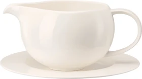 Rosenthal Brillance Bone China Weiss Sauciere mit Untertasse, 2-tlg.