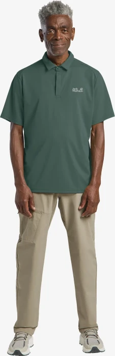 Jack Wolfskin Delgami Poloshirt kurzarm sago palm (Herren)