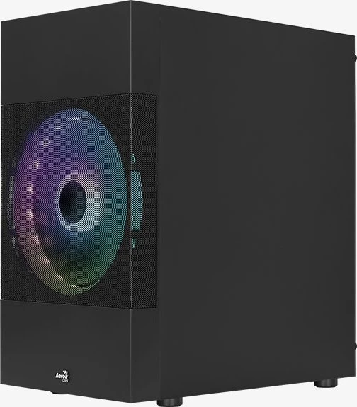 AeroCool Atomic Lite [V1], Lüfter LED Fixed RGB, Glasfenster
