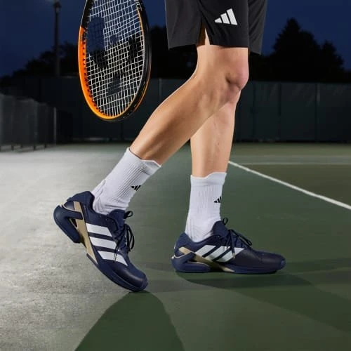 adidas Adizero Ubersonic 5 dark blue/cloud white/cyber metallic (Herren)