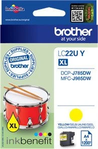 Brother Tinte LC22UY gelb
