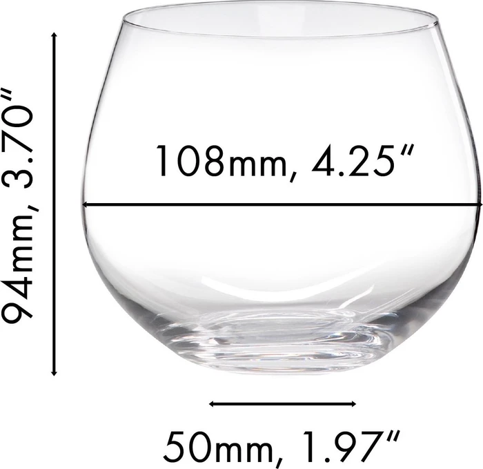 Riedel The O Wine Tumbler Oaked Chardonnayglas, 2 Stück