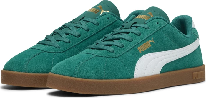 Puma Club II Suede wild green/puma white/puma gold