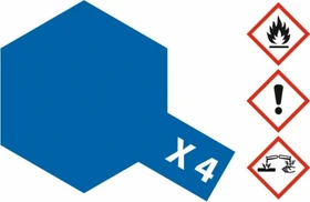 Tamiya Acrylic Paint X-4 blue, 10ml