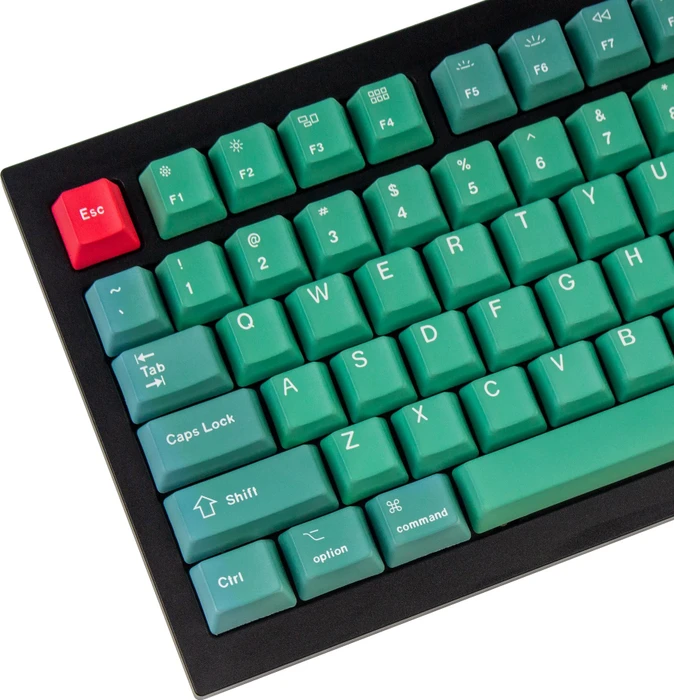 Keychron Q1/Q2/K2 OEM Dye-Sub Keycap-Set Forest, Kunststoff (PBT), Forest, grün, 97 Tasten (83+14), ANSI-US