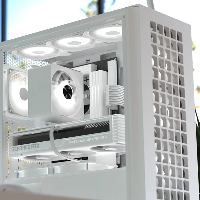 AeroCool D502A White, Glasfenster