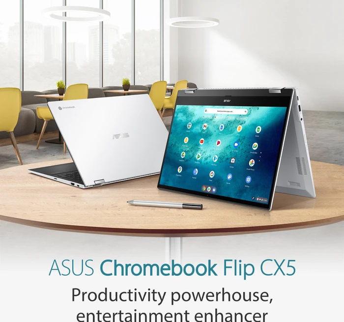 ASUS Chromebook Flip CX5 CX5500FEA-E60012, Immersive White, Core i7-1165G7, 16GB RAM, 512GB SSD, DE