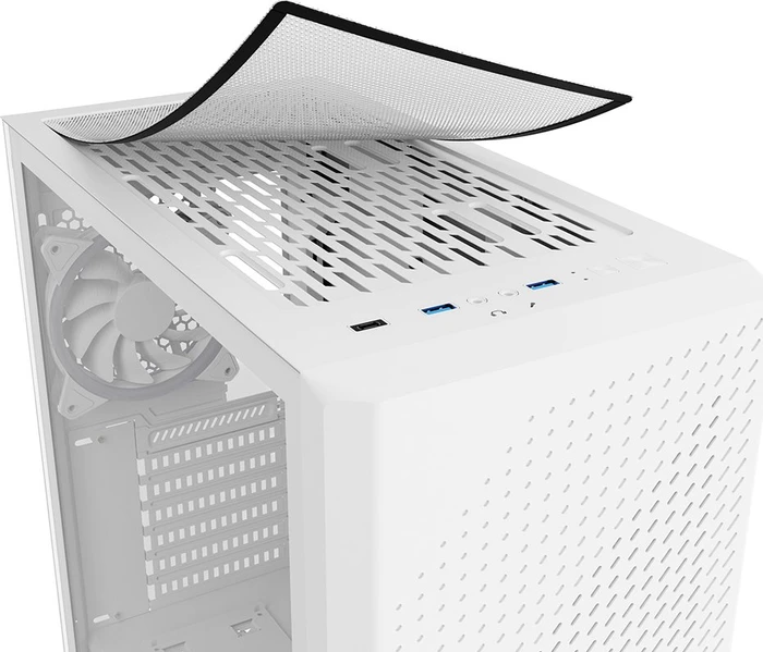 Sharkoon VS9 RGB White, weiß, Glasfenster