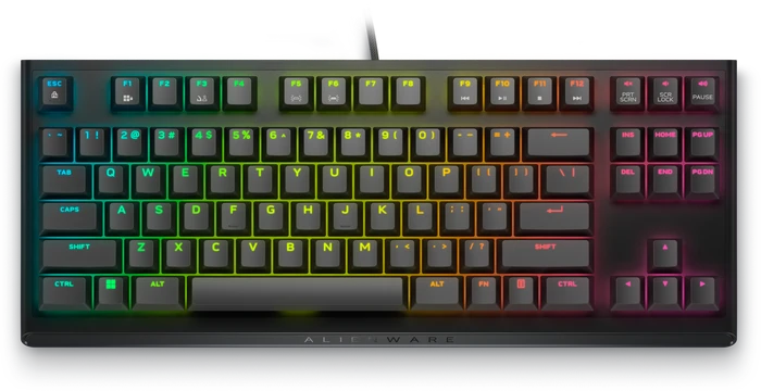 Dell Alienware AW420K, Dark Side of The Moon, TKL, MX RGB RED, USB, US