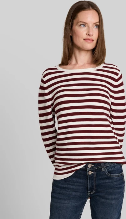 Tom Tailor Rundhalsausschnitt Strickpullover rot (Damen)