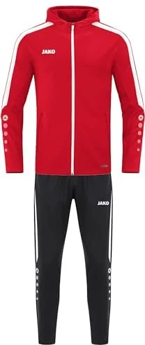 Jako Polyester Power mit Kapuze Trainingsanzug rot
