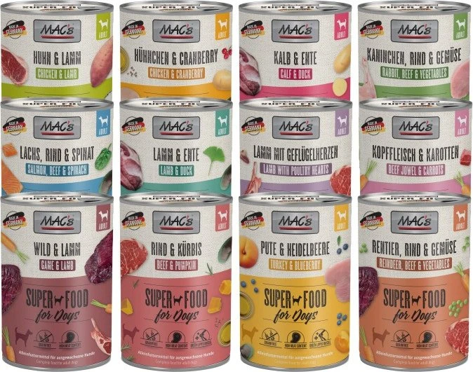 MAC's Dog Kalb und Ente, 2.40kg (6x 400g)