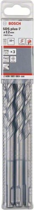 Bosch Professional SDS-plus-7 Hammerbohrer, 12x150x215mm, 10 Stück