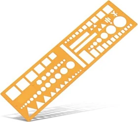 Schneider Standardgraph Taktische Zeichen NATO Schablone, orange
