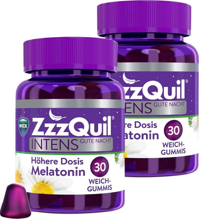 WICK ZzzQuil Gute Nacht Intens mit Melatonin Gummies