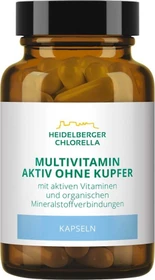 Heidelberger Chlorella Multivitamin aktiv ohne Kupfer Kapseln, 60 Stück