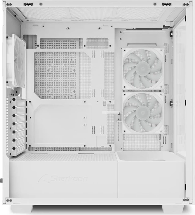 Sharkoon Rebel C60 RGB White, Glasfenster