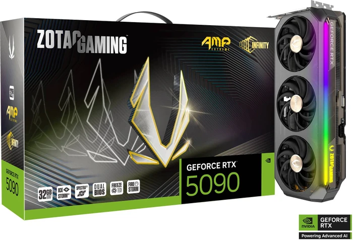 Zotac Gaming GeForce RTX 5090 AMP Extreme INFINITY, 32GB GDDR7, HDMI, 3x DP