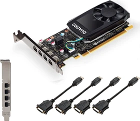 PNY Quadro P620 DVI, 2GB GDDR5, 4x mDP