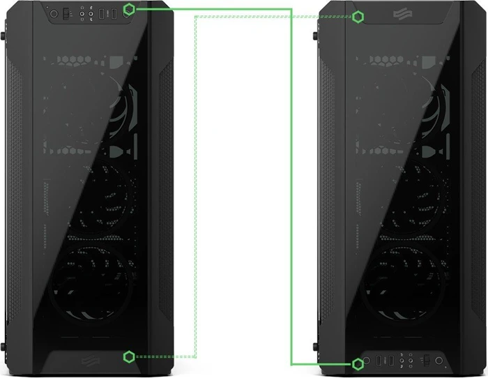 Endorfy SilentiumPC Armis AR7X TG RGB, Glasfenster