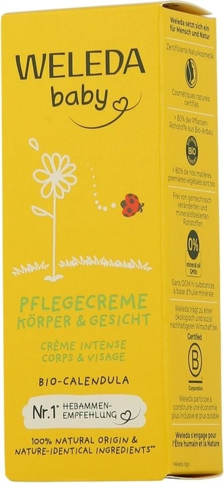 Weleda Baby Körper & Gesicht Pflegecreme, 30ml