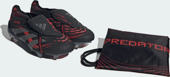 adidas Predator Elite Fold-Over Tongue FG core black/grey four/lucid red