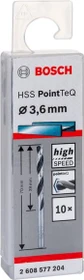 Bosch Professional HSS PointTeQ Spiralbohrer, 3.6x39x70mm, 10 Stück