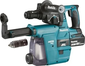 Makita DHR243RTJW Akku-Bohr-/Meißelhammer inkl. MAKPAC + 2 Akkus 5.0Ah + Absaugeinheit