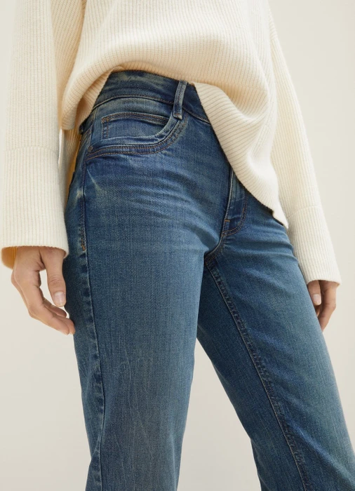 Tom Tailor Alexa Straight Jeans Jeans mid stone wash denim (Damen)