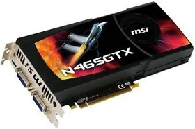 MSI GeForce GTX 465, N465GTX-M2D1G, 1GB GDDR5, 2x DVI, Mini HDMI (V222-022R)