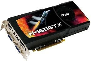 MSI GeForce GTX 465, N465GTX-M2D1G, 1GB GDDR5, 2x DVI, Mini HDMI