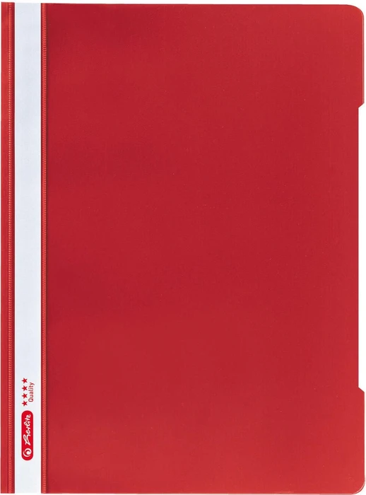 Herlitz Schnellhefter Kunststoff, A4, rot